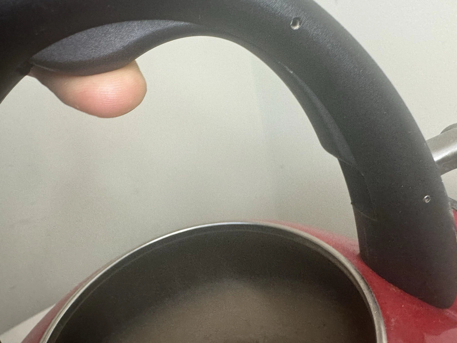 Calphalon Enamel Tea Kettle, 2 quart, Red