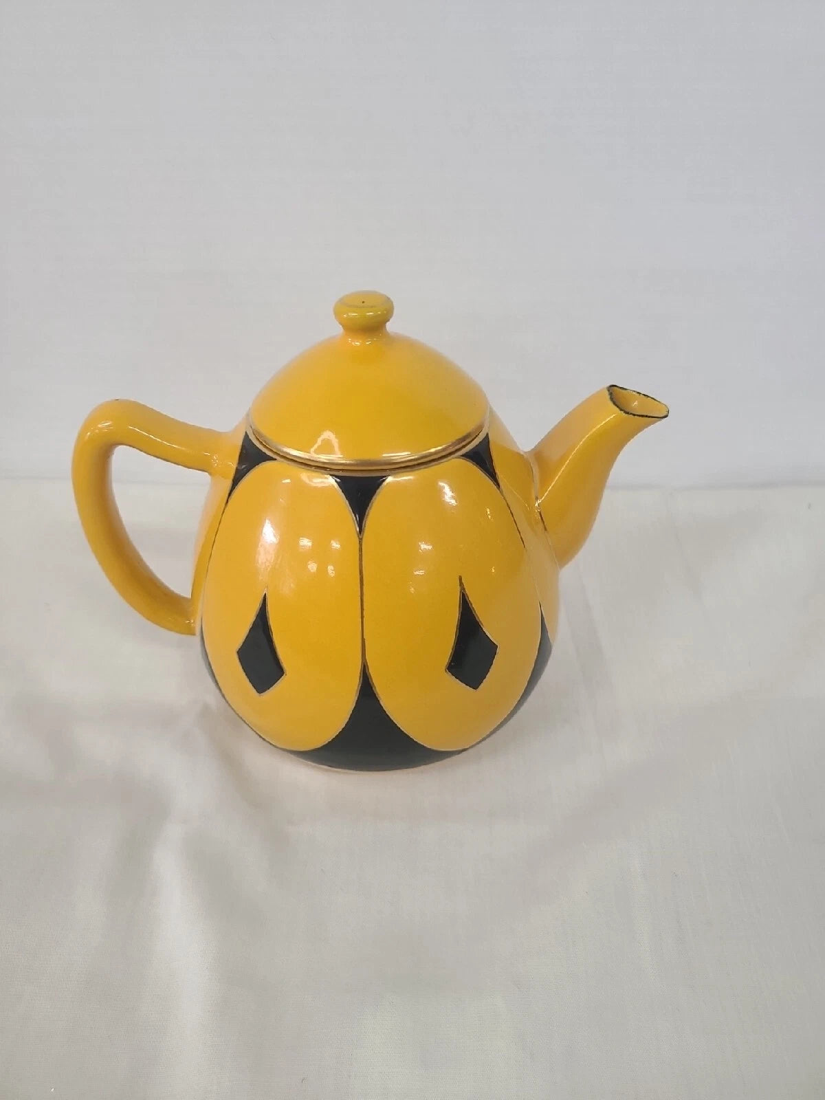 Antique European Enamel Elephant Ear Pattern Tea/Coffee Set