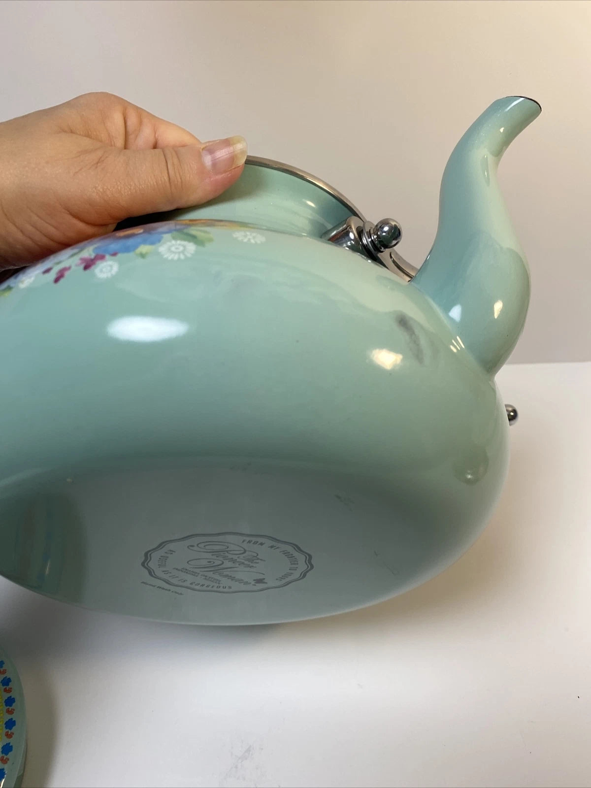Beautiful The Pioneer Women Enamel Tea Pot Breezy Blossom  Floral Pattern 2 QT