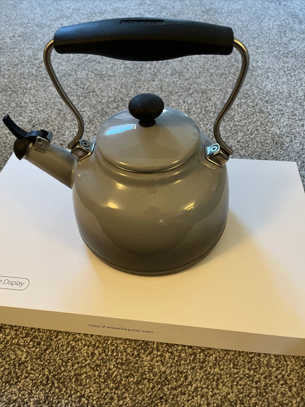 Blue Chantal Enameled Teapot Kettle Preowned