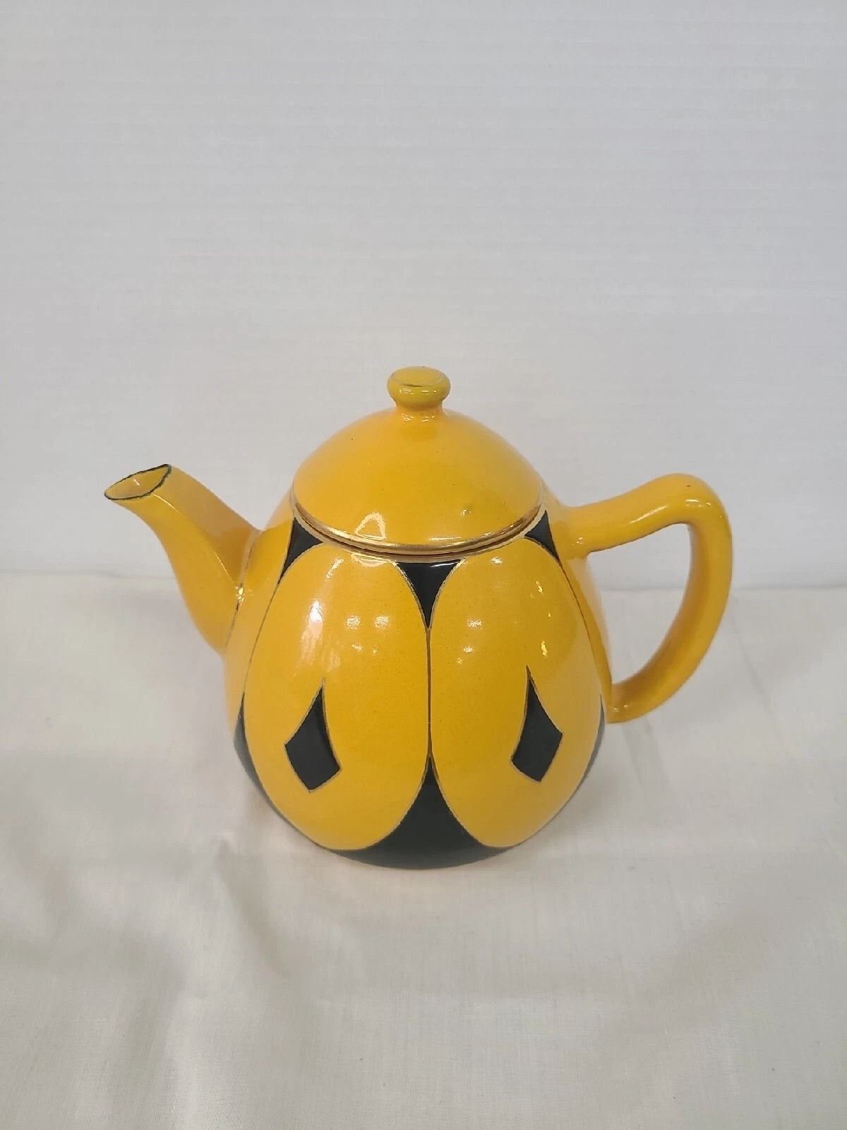 Antique European Enamel Elephant Ear Pattern Tea/Coffee Set