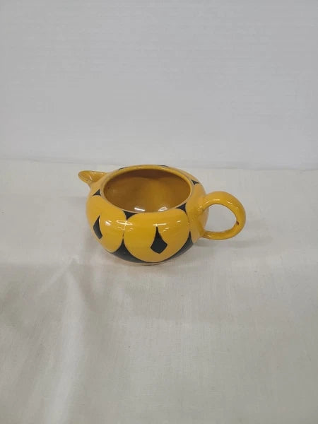 Antique European Enamel Elephant Ear Pattern Tea/Coffee Set