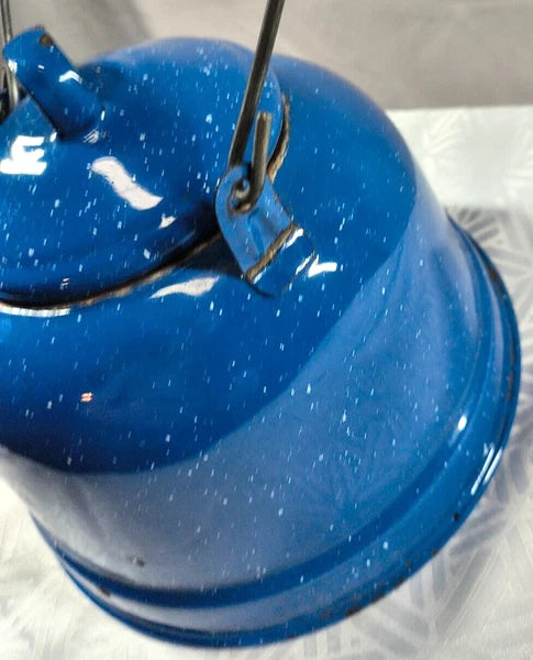 BLUE ENAMELED TEA KETTLE Could Use but Great for the Cabin as Country Decor