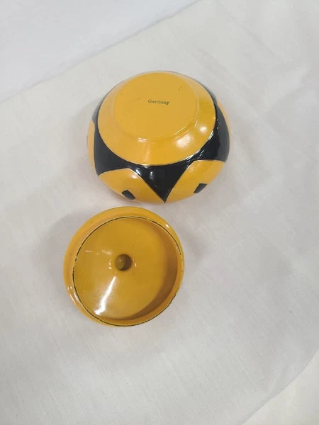 Antique European Enamel Elephant Ear Pattern Tea/Coffee Set