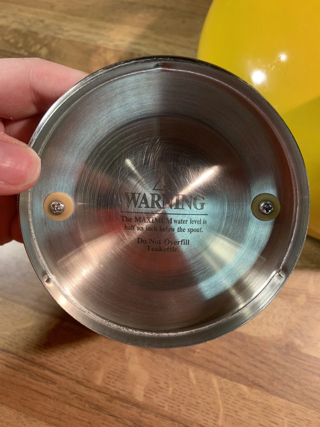 Chantal Yellow LIVESTRONG 1.8 Qt Enamel-Steel Loop Whistling Tea Kettle Pot