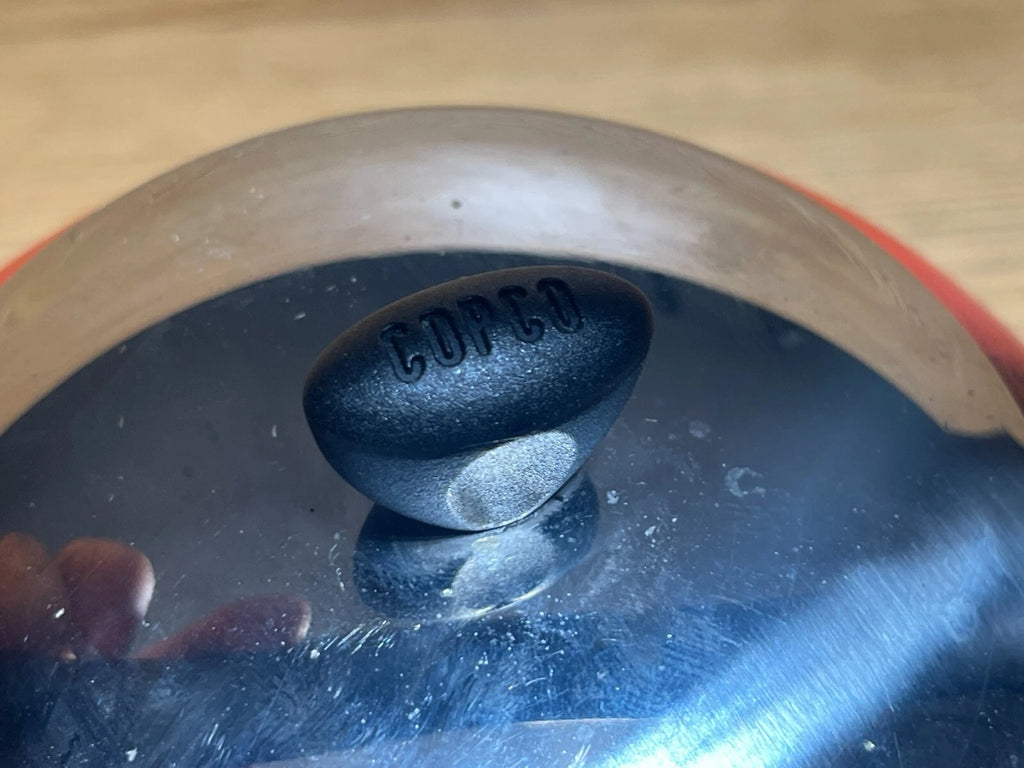 COPCO Red Whistling Tea Kettle Porcelain Enamel