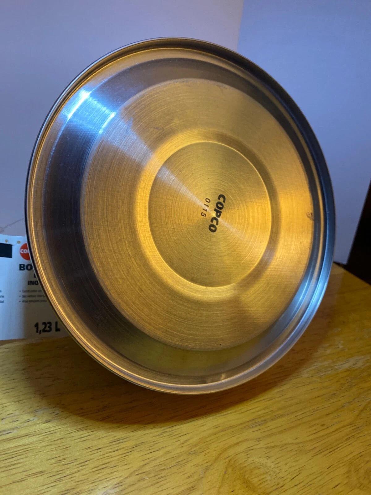 Copco White Enamel Stainless Steel Whistling Tea Kettle 1.3 qt NWT