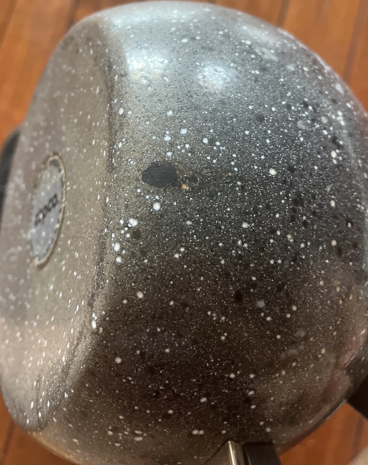 Copco Sam Lebowitz Speckled Enamelware Whistling Tea Kettle Modern Atomic