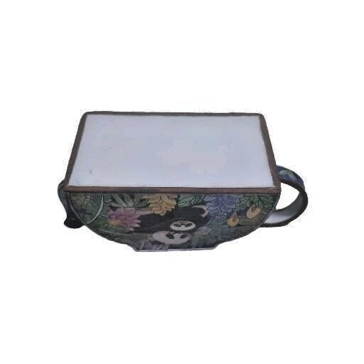 Kelvin Chen Mother & Baby Panda On A Miniature Enamel Teapot