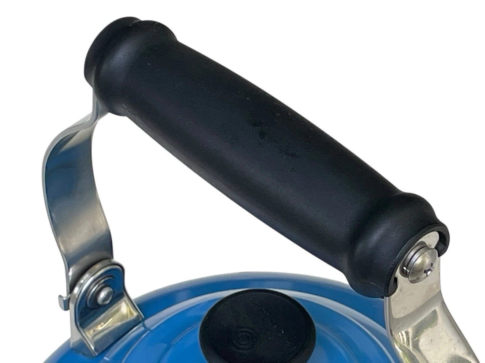 Le Creuset Classic Whistling 1.7 Quart Tea Kettle Enamel-on-Steel Lapis Blue EUC