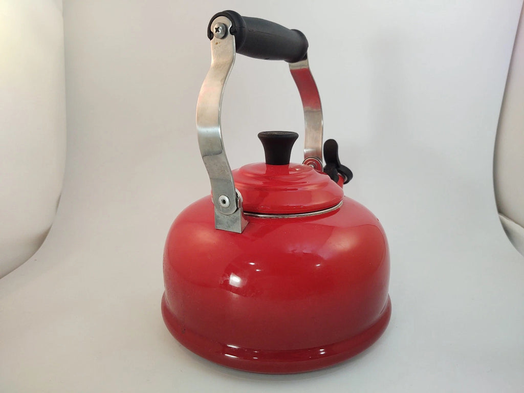 Le Creuset Cerise Red Metal/Enamel Kettle