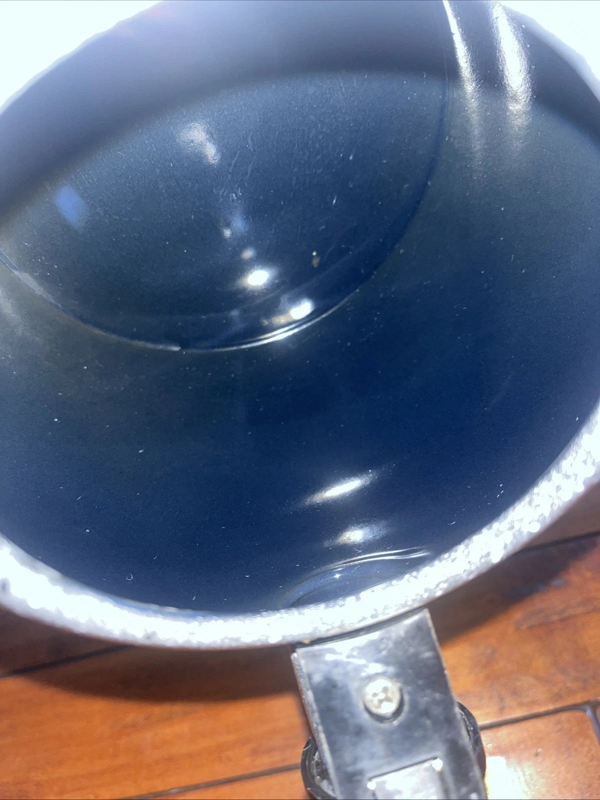 Copco Sam Lebowitz Speckled Enamelware Whistling Tea Kettle Modern Atomic