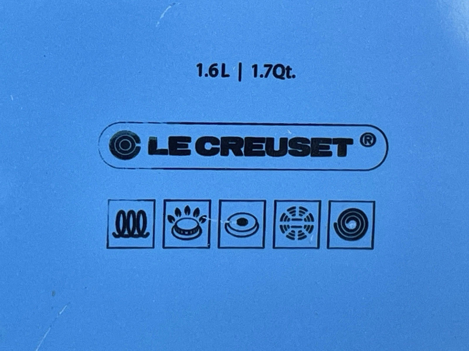 Le Creuset Classic Whistling 1.7 Quart Tea Kettle Enamel-on-Steel Lapis Blue EUC