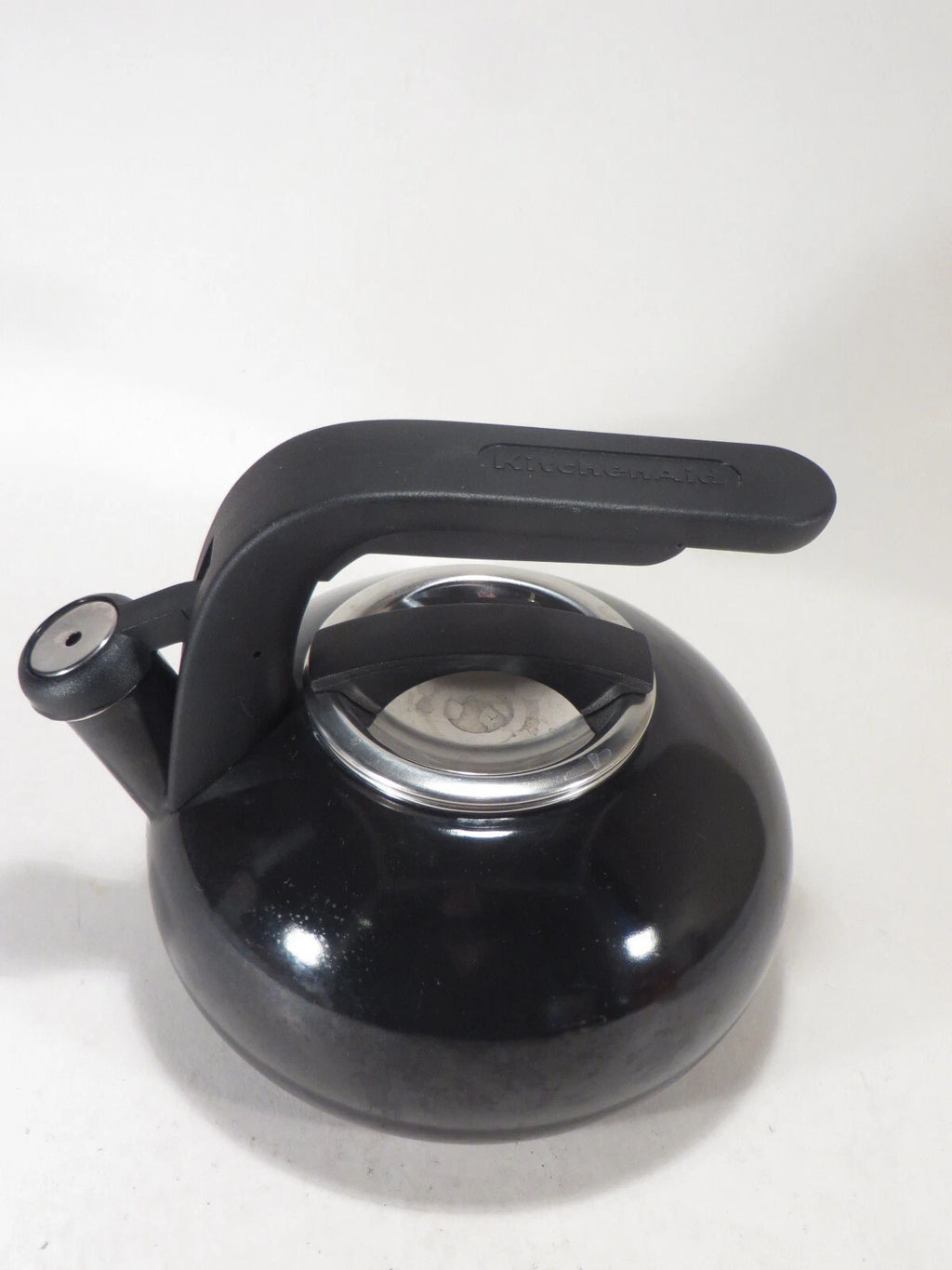 KitchenAid Enamel Black Whistling Tea Kettle