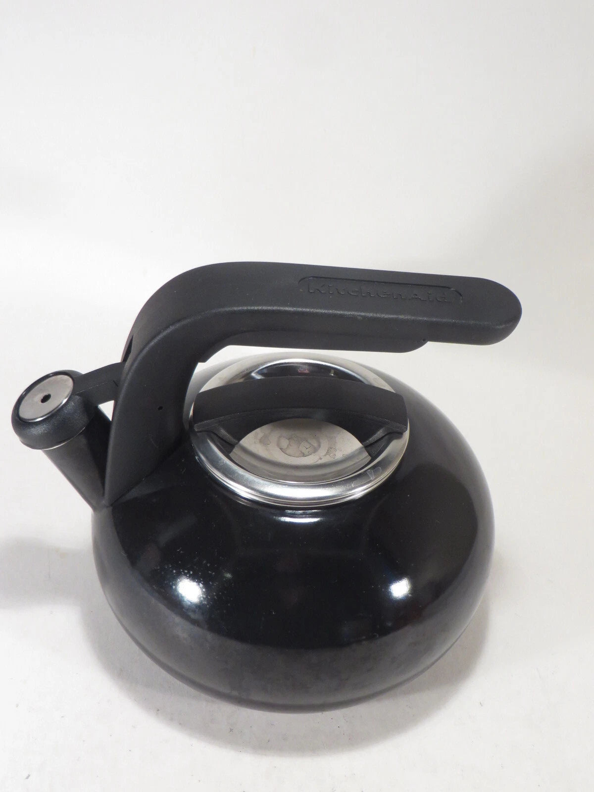 KitchenAid Enamel Black Whistling Tea Kettle