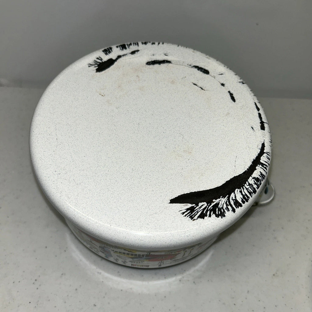 Georges Briard Enamel Ware Tea Kettle Turkey Dinner Pattern