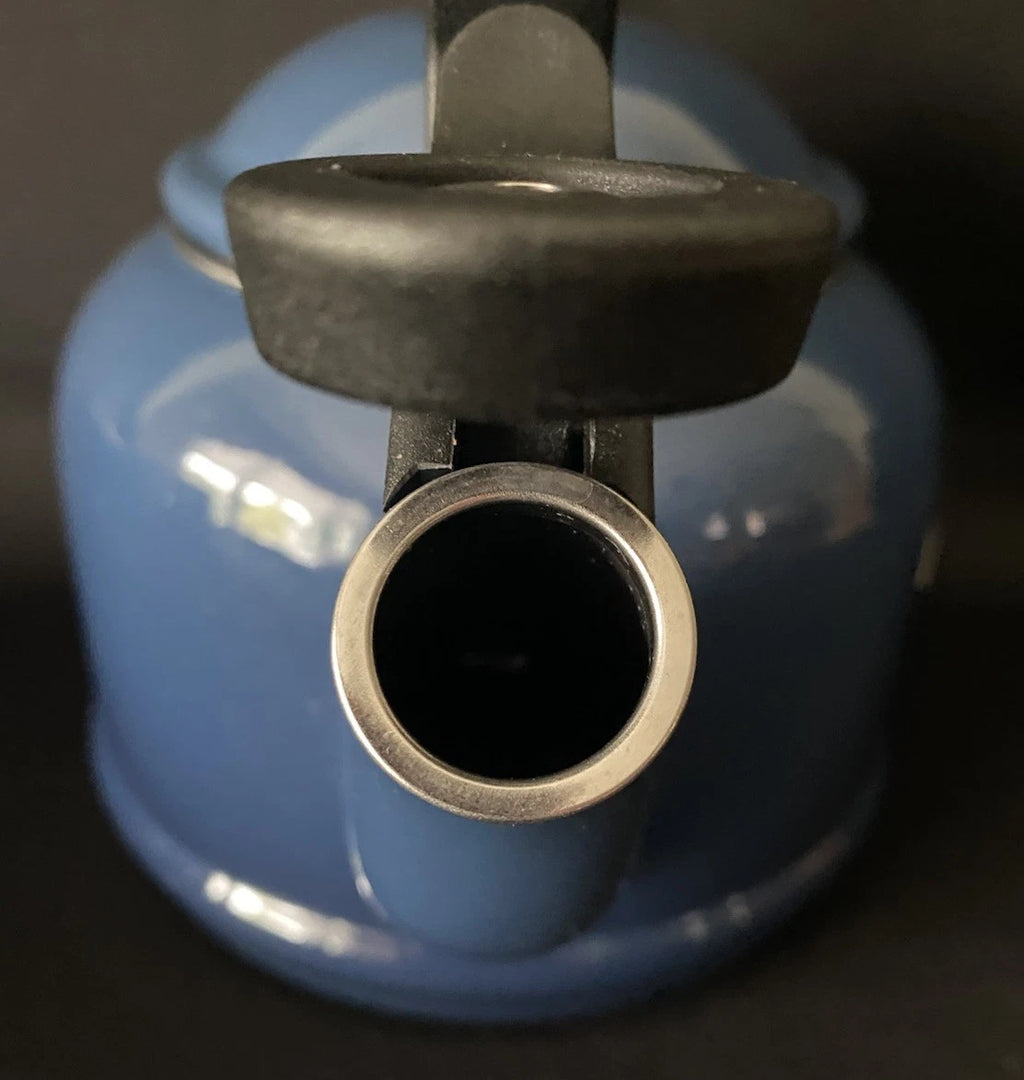 Le Creuset Blue Enamel On Metal Tea Kettle