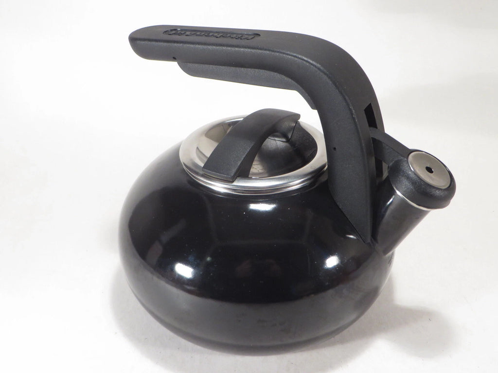KitchenAid Enamel Black Whistling Tea Kettle