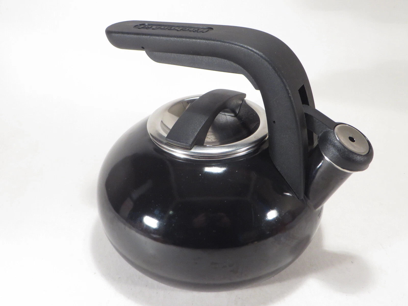 KitchenAid Enamel Black Whistling Tea Kettle