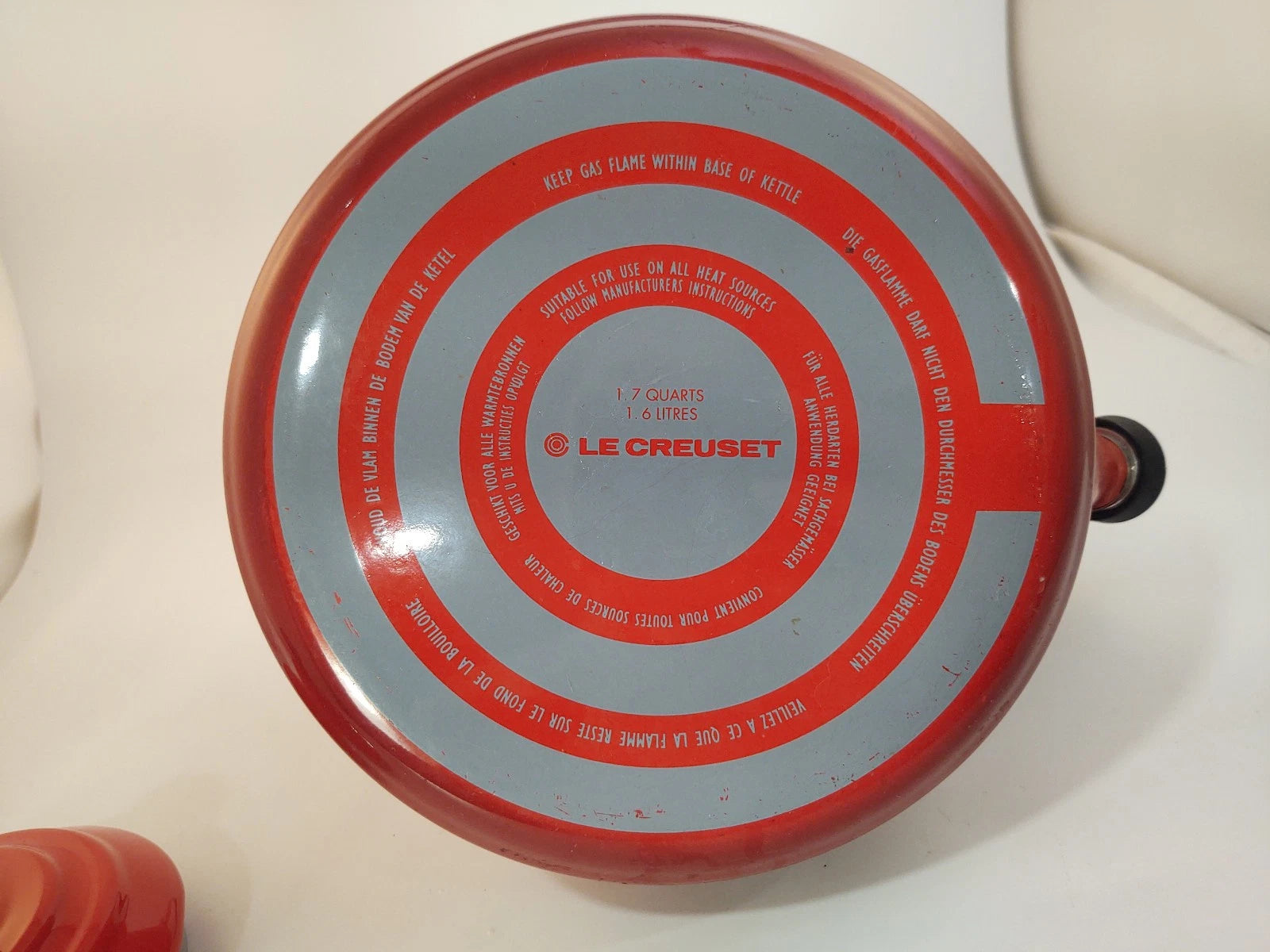 Le Creuset Cerise Red Metal/Enamel Kettle