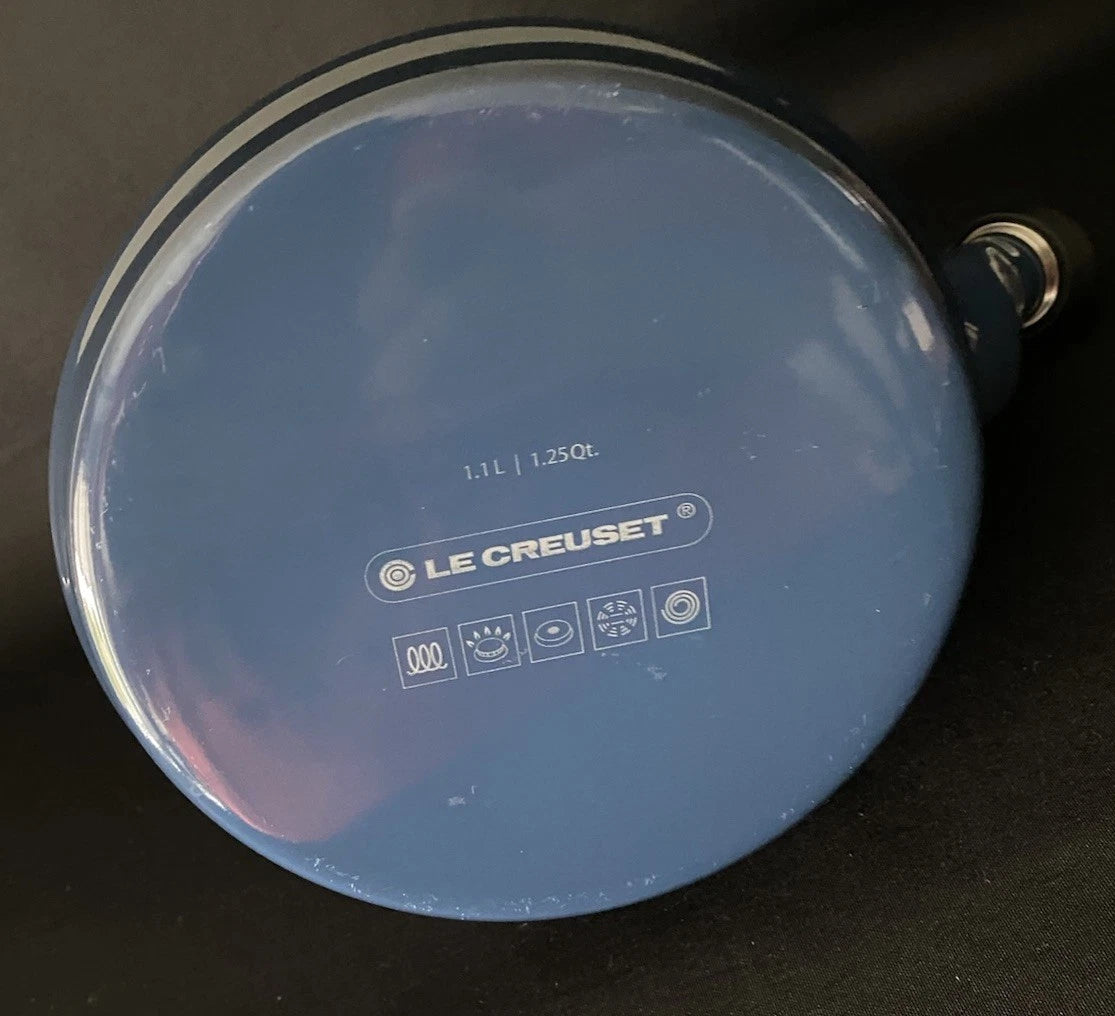 Le Creuset Blue Enamel On Metal Tea Kettle