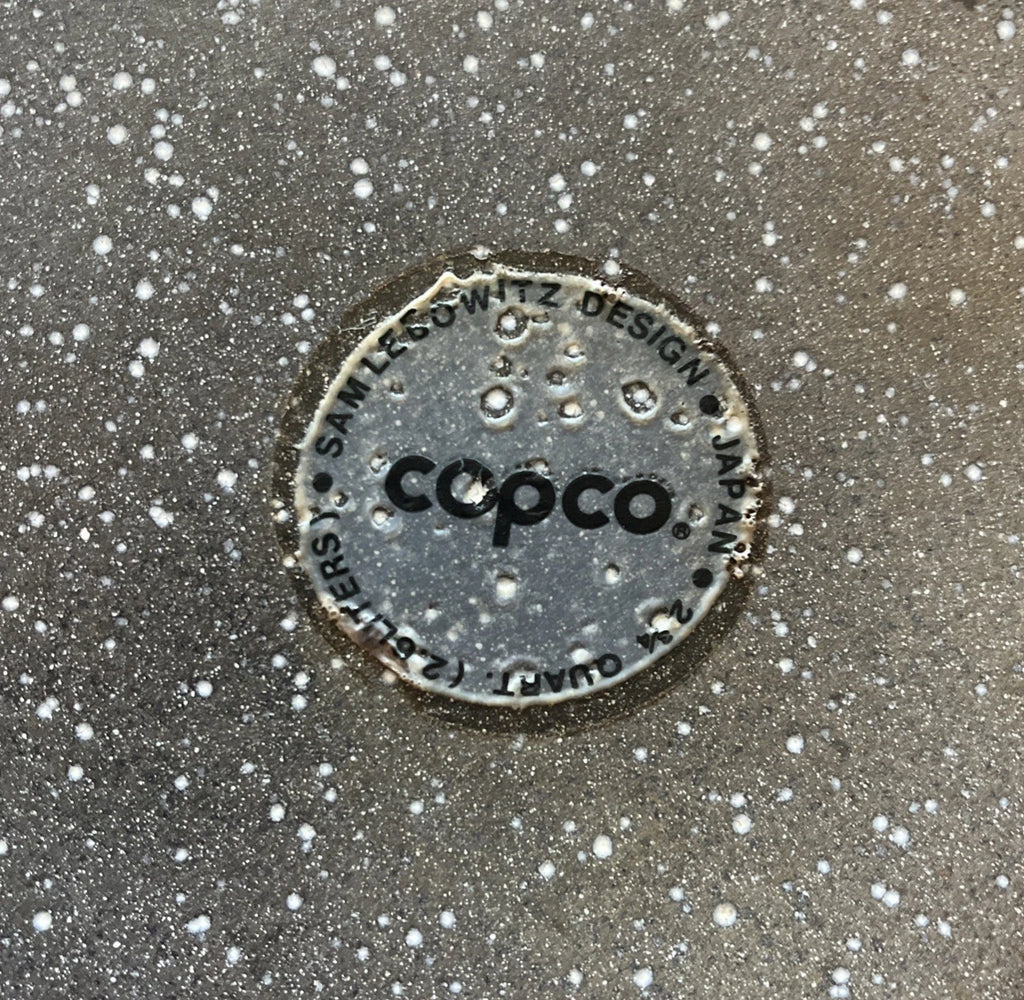 Copco Sam Lebowitz Speckled Enamelware Whistling Tea Kettle Modern Atomic