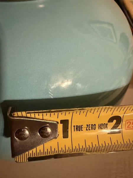 CHANTAL Whistling Tea KETTLE 2 Quart Turquoise Aqua Black On Silver