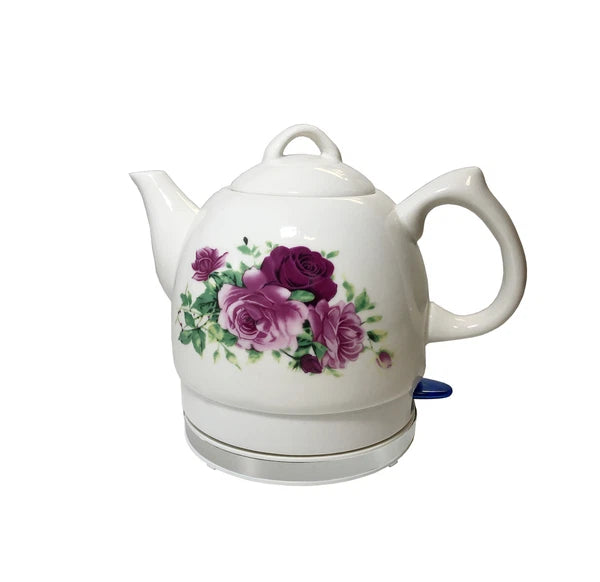 Electirc Ceramic Kettle Electric Ceramic Teapot Rose Ceramic Kettle Electric