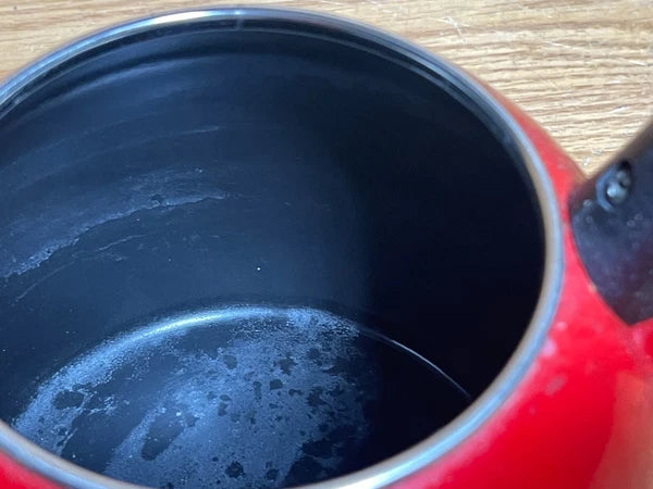 COPCO Red Whistling Tea Kettle Porcelain Enamel