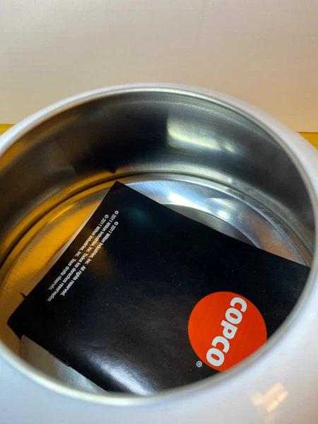 Copco White Enamel Stainless Steel Whistling Tea Kettle 1.3 qt NWT