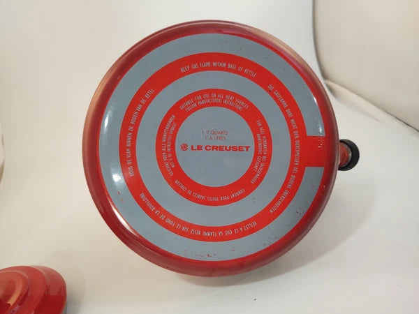 Le Creuset Cerise Red Metal/Enamel Kettle