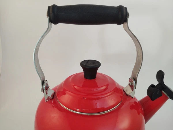 Le Creuset Cerise Red Metal/Enamel Kettle