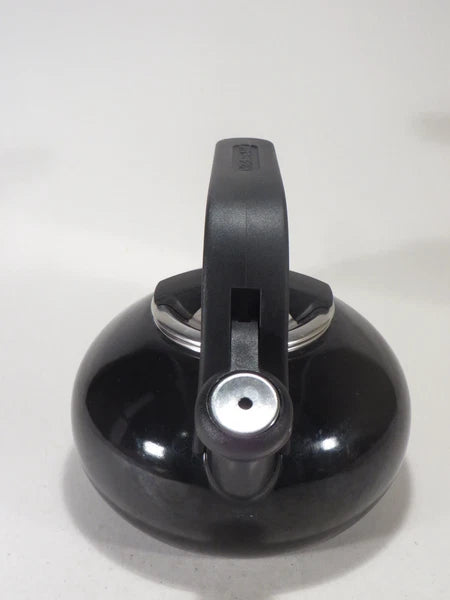KitchenAid Enamel Black Whistling Tea Kettle
