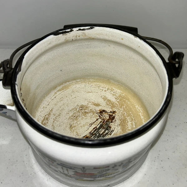 Georges Briard Enamel Ware Tea Kettle Turkey Dinner Pattern