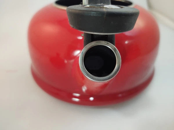 Le Creuset Cerise Red Metal/Enamel Kettle