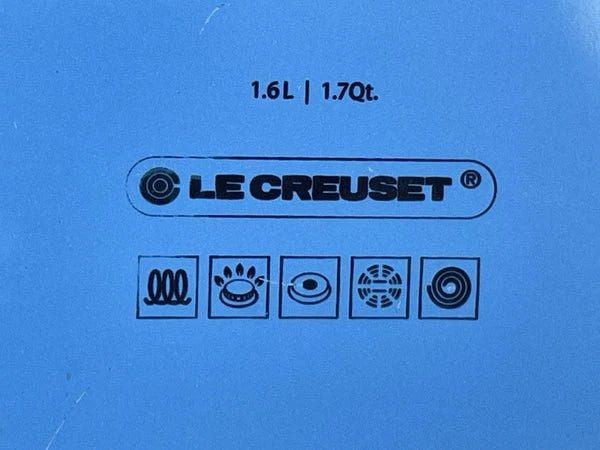 Le Creuset Classic Whistling 1.7 Quart Tea Kettle Enamel-on-Steel Lapis Blue EUC