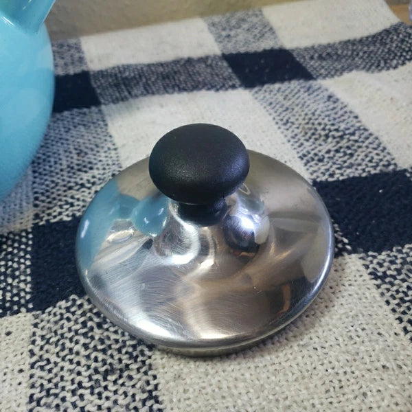 Chantal Whistling Tea Kettle 2 Quart Teapot Blue Aqua Turquoise Enamel Stainless