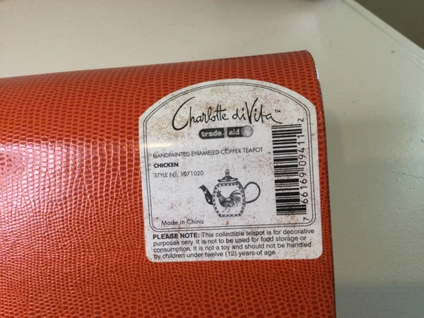 CHARLOTTE DI VITA CHICKEN TEAPOT