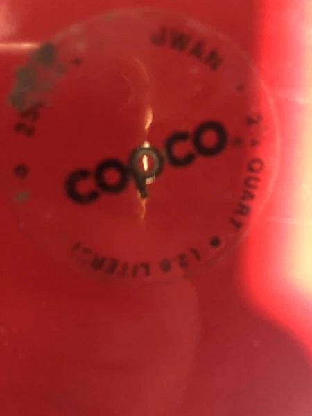 Copco Water Kettle Tea Red Enamel 2.5 Quarts Whistles  Coffee Pot REAL NICE!!
