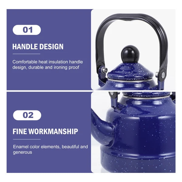 Kettle Tea Pots Stove Top Office Cold Water with Patterns Catering Teapot