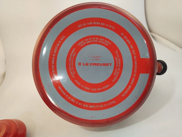 Le Creuset Cerise Red Metal/Enamel Kettle