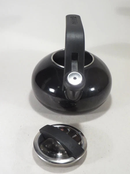 KitchenAid Enamel Black Whistling Tea Kettle